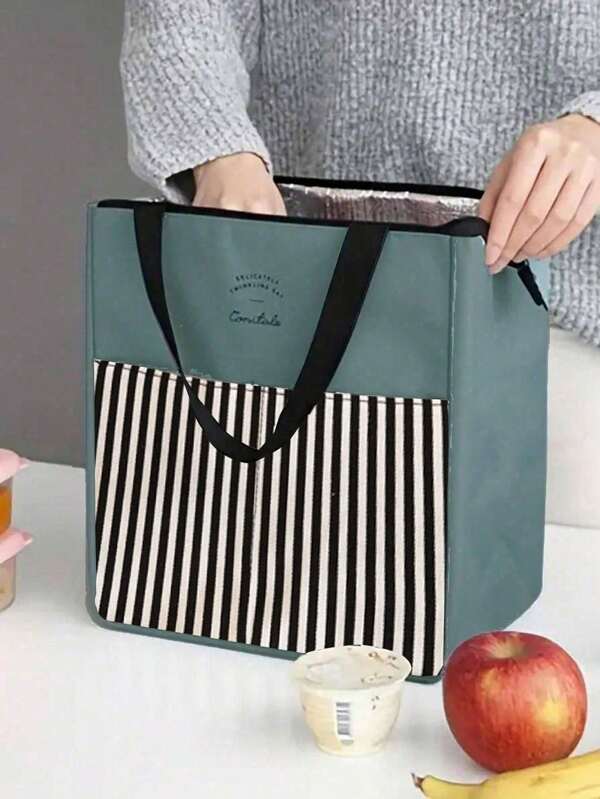Lunch Box Bag, Multifunctional Outdoor Portable Bag, Aluminum Foil Insulation Bag, Lunch Box Storage Bag,Multifunctional Outdoor Portable Bag Aluminum Foil Insulation Bag Aluminum Foil Lunch Bag Thick Insulation Bag Lunch Box Storage Bag
