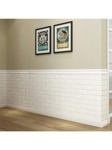 3D Brick Wallpaper Stickers, Self-Adhesive Foam Wall Tiles, Waterproof And Moisture-Proof, Home Decoration Wall Panels, Peel And Stick, Easy To Clean And Cut, Suitable For Living Room, Bedroom, Dormitory, Renovation