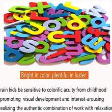 114/234-Piece Magnetic Alphabet Set - Uppercase & Lowercase Foam Letters, Educational Toy For Classroom Kids Learning Spelling, Includes Magnetic Board & Storage Box For Easy Organization(Color Random) - Multicolor - View 4