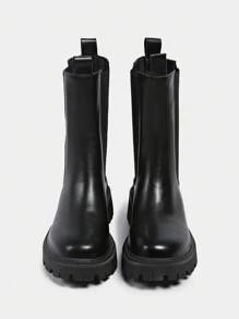 畅销厚底女靴，秋冬季，时尚新款中筒马靴，派对靴