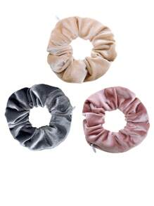1-20Pcs Velvet Hair Ring With Hidden Pocket,Multi-Functional Hair Accessory Pouch,Portable Money Hider & Organizer,Back To School Must Haves,Beach Bag,Non-Waterproof Travel Essentials Travel School Back To School School Supplies Holiday Camping Holiday Essentials Vacation Accessories Mini Summer,Suitable For Women And Girls Velvet Headband,Hidden Pocket Headband,Suitable For Storing Small Items Such As Keys,Dollars,Lipstick,Etc