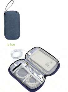 1 Peça Bolsa de Armazenamento Digital Multifuncional, Organizador de Cabos para Power Bank, Cabos, Pen Drive USB, Fones de Ouvido, Carregador, Caixa de Armazenamento à Prova d'Água, Carregador de Laptop, Mouse, Presente de Natal e Dia dos Namorados