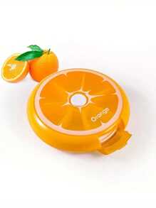 1 st 7-dagars veckovis pillerbehållare, bärbar rund pillerlåda med 7 fack, mini kompakt pillerlåda för 7 dagar, liten orangeformad pillerdispenser, lätt och bärbar medicinlåda, lämplig för hemmet, resor, fruktformad tabletthållare i plast, roterande transparent pillerflaska, bekväm medicinhantering, pillerlåda - Multifärgad - Visa 11