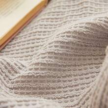 1 chiếc chăn gạc cotton 100% - Nhẹ, thoáng khí, họa tiết kẻ caro | Chăn ga gối đệm bốn mùa | Dệt jacquard 40s | Có thể giặt máy | Chăn mùa hè mềm mại (cho người hay đổ mồ hôi ban đêm) | Trang trí nhà hiện đại, thiết kế tối giản dễ bảo quản - Simu Bạc Xám - Xem 7