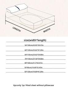 1pc Cartoon Animal Pattern Cooling Beaded Fitted Sheet, 360 Degree Full Coverage Mattress Protector, Suitable For Nursery, Kids Room, Baby Crib, Multiple Sizes And Patterns Available, Suitable For Spring/Summer (No Pillowcase Included) - Multicolor - View 3