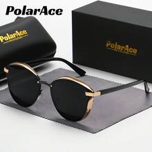 Versión polarizada Gafas de sol para mujer Gafas delgadas Gafas de sol antirreflejo Sombrilla, Adecuado para conducir - Marrón - Ver 6