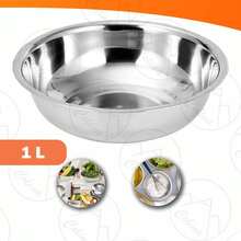 Stainless Steel Bowl Salad Bowl 21cm Capacity For 1L - 銀色 - 查看 4