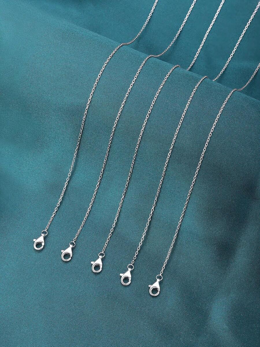 1 Catena Versatile In Argento 925 Adatta Per Accessori Con Ciondolo E Perline