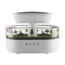 Aroma Humidifier,250ml Microlandscape Raindrop Essential Oil Aromatherapy Diffuser,7 Colorful Light Essential Oil Diffuser,Rainfall Humidifier With Rain Sounds,Auto-Off Timing Ultrasonic Fragrance Diffuser Air Fresher Humidifier For Home Bedroom,Office,Yoga,Microlandscape Home Decoration,Ideal Gift For Women Girls,Birthday Gift,Wedding Gift,Christmas Gift,Christmas Decoration