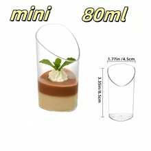 50pcs Dessert Cups, Transparent Jelly Cups, Ice Cream Cups, Pudding Mousse Cups, Reusable, Suitable For Birthdays, Weddings, Parties, Gatherings, Holiday Get-Togethers - Multicolor - View 16