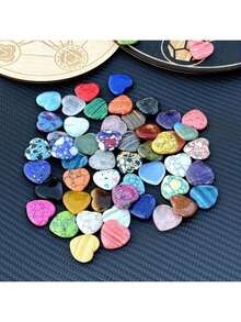 Multi-Color Heart-Shaped Crystal, Exciting Heart-Shaped Crystal, Ideal Spiritual Energy Balance For Love Gemstones, Meditation, Perfect Gift, DIY Jewelry Decoration(Random Color)