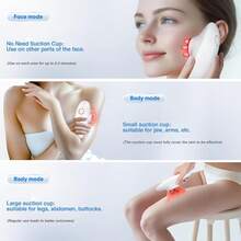 3in 1 Multifunction Facial BodyMassager, 3Adiustable Modes, Handheld Homelse SkincareBeauty Device ForBack, Belly, Waist, Legs, White - trắng - Xem 2