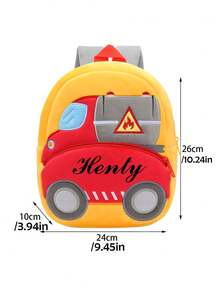 Kids Construction Truck Backpack For Boys 3-6, Personalized Back To School Gift, Cute Toddler School Bag For Preschool - Multicolor - View 5