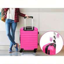 3-Piece 20 Inch Hardside Carry-On Luggage Set With Spinner Wheels And TSA Lock For Travel