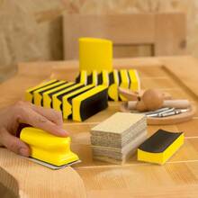 56Piece Hand Sanding Block Kit With 16 Contoured Blocks And 40 Assorted Sandpapers Ideal For Woodworking Furniture And Automotive Finishing This Version Avoids Any Potentially Banned Terms While Maintaining Clarity About The Product's Features And Uses. - 16PCSHandSandingBlock+40PCSSandpaper - View 2