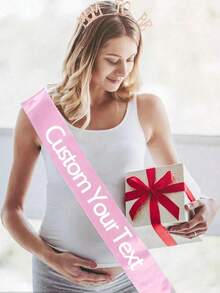 1pc Customized Text Ribbon, Personalized Slogan Sash, Customized Birthday Sash, Customizable Bachelorette Party Sash, Ideal Gift For Him, Ideal Graduation Gift For Her - Multicolor - View 4