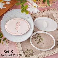 Leaf Pattern Cookie Cutter DIY Birthday Fondant Biscuit Mold Baby Shower Party Cookies Embossing Mould Dessert DIY Decor Tools Wedding Party Birthday Cake Mold