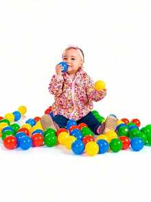 Colorful Children's Pool Balls, , Wrinkle-Free - 50 bolas - Ver 7