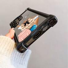 Funda de teléfono para chica que le gustan los sombreros mira al cielo para 25 S24 S23 S22 S21 FE Ultra Plus 4G 5G a prueba de golpes, transparente y suave - Colores mixtos - Ver 5