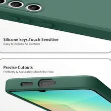 Liquid Silicone Phone Case For Samsung Galaxy S25 Ultra And 13/16 Pro Max/11, Waterproof, Shockproof, Anti-Fall, Anti-Scratch - Dark Green - View 4