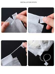 10/20/50pcs/Set 32 X 48 X 0.1 CM Non-Woven Fabric Shoe Storage Bag, Minimalist White Drawstring Dust-Proof Travel Shoe Bag For Travel