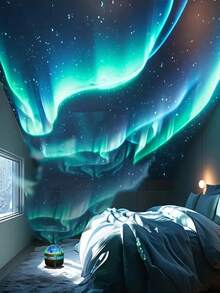 Romantic And Dreamy Northern Lights LED Atmosphere Projection Light - RGB Remote Control, USB Power Supply, Galaxy Starry Sky Bedroom Night Light Projector, Suitable For Adult Room Decoration/Home Theater, Ceiling, Gift Decoration, Magical Projection Light Festival Gift, Festival Party Decoration, Modern Main Body Projection Atmosphere Decoration Light For Home Decoration - ánh sáng đa sắc - Xem 10