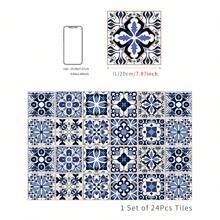 24PCS- Nordic Home Tile, Self-Adhesive Wall Stickers, Kitchen Bathroom Bedroom Living Room Dining Room, Waterproof, Oil And Moisture Proof, Decorative Tile Stickers, Wall Renovation Floor Stickers For Home Decor