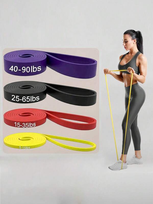 1 set yoga-weerstandsbanden, Pilates-trainingsapparatuur voor thuis, rekband voor krachttraining, geschikt voor thuisgym
