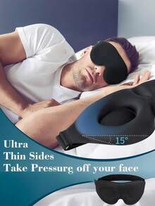 Mặt nạ ngủ 3D cho nam và nữ, mặt nạ ban đêm chắn sáng, mềm mại, thoáng khí, lý tưởng cho du lịch, văn phòng và giấc ngủ ngắn, bịt mắt unisex giúp ngủ ngon hơn, vật dụng cần thiết cho mùa tựu trường, món quà hoàn hảo cho đồng nghiệp và bạn bè, mặt nạ ngủ ấm áp cho phòng ngủ và máy bay, phụ kiện du lịch không thể thiếu, quà tặng Secret Santa cho nữ, quà tặng Ngày Valentine, quà nhét vào tất Giáng sinh, quà tặng cá nhân hóa, quà tặng Giáng sinh. - Nhiều màu - Xem 3
