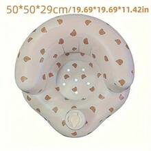 Foldable Inflatable Baby Chair - Bath & Play Seat, Portable Mat , PVC Floor Seat For Sitting Training - Multicolor - View 4