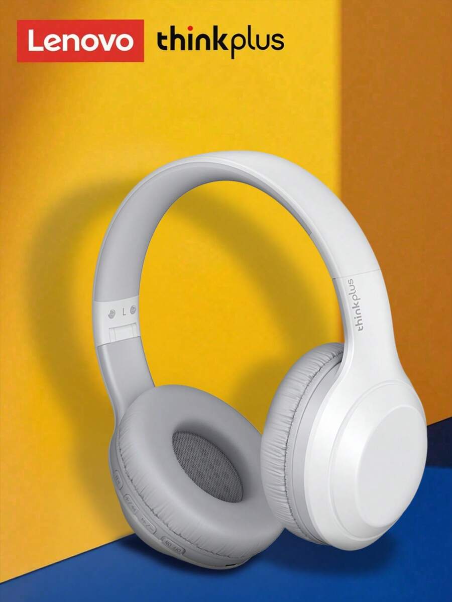 Lenovo Lenovo TH10 Bluetooth Headphones, Over-Ear Gaming Headset With Deep Bass, High-Quality Audio, Microphone, Wired & Wireless Dual Mode, Compatible With Computer & Mobile Devices