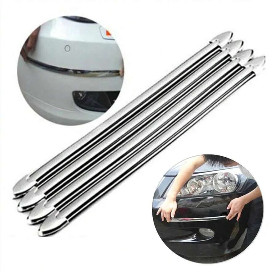 Tira Anticolisión para SUV, Protector de Parachoques, Barra Protectora, Anti-Rozaduras, Moldeado de Estilo para Parachoques, 4 piezas - 1 - Ver 1