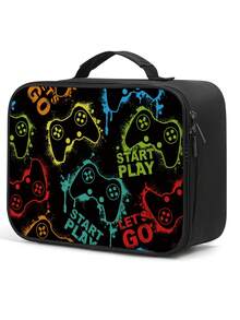 Gamer Boys Tote Box,Insulated Video Game Tote Bag For Boys Girls, Reusable Portable Box To School Work Office Travel Picnic Hiking Beach - one-size - View 12