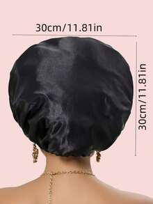 2pcs/1pc Silk Bonnet For Sleeping, Satin Hair Bonnets, Soft Elastic Band Silk Sleep Cap, Silk Hair Wrap For Curly Hair - Multicolor - View 4