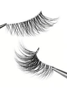 Künstliche Wimpern, 20 Paare/Set halbe Augen transparenter Wimpernverlängerung Fake Wimpern Natürliches Make-up Falsche Wimpern für Party Club