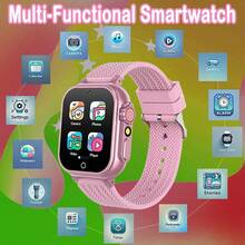 Reloj inteligente para niños, reloj inteligente para niñas y niños con 26 juegos, cámara, grabadora de video y reproductor, podómetro, calendario, linterna, audiolibro, etc., juguetes y regalos para niños de 4 a 12 años (rosa) - Rosa-h15 - Ver 9