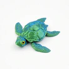 1/2 Pcs 3D Printed Sea Turtle Model Set - Tortoise Statue With Joint Mobility, Home Office Decor, Stress Relief, Executive Desk Animals, Festival Gifts