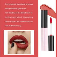 Gze Lip Stain Peel Off Lip Tint, Waterproof Long-Sting Lip Up, Matte Lipstick Tattoo For Women & Girls, Uildale & Smudge-Proof Formu For All- Y Lips All Occasions 805319 - 櫻桃釉 - 查看 5