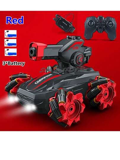 Carro De Control Remoto De Tanque Regalos Para Niños Tanque radiocontrolado Tccicadas con efectos especiales