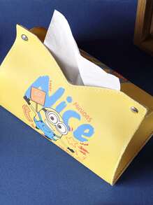 Minions Minions Cute Tissue Box, Home Living Room And Bedroom Tissue Box, Multi-Functional Storage Tissue Box