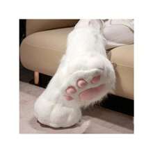 1 Pair Cute Cat Claw Gloves, Thickened Plush Gloves, Cosplay Animal Paws, Realistic Animal Wing Gloves, Winter Student Warm Cartoon Gloves, Ins Style Gift For Halloween, Christmas Activities - A Pair - View 7