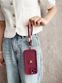 适用于三星 Galaxy S25、S24、S24Plus/S24+、S24Ultra、S24FE、S20、S21、S22、S23 的手机壳，可爱浅紫色心形手机壳，适用于 iPhone11/11 Pro/11 Pro Max/12/12 Pro/12 Pro Max/13/13 Pro/13 Pro Max/14/14 Pro/14 Pro Max/15/15 Pro/15 Pro Max/16/16 Pro/16 Pro Max iPhone16E 防水防震防摔防刮