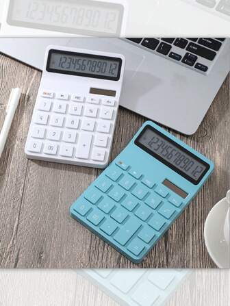 آلة حاسبة صغيرة عملية ذات درجة لون باردة، آلة حاسبة محمولة جميلة بطراز بسيط، حساب عملي، مخطط ألوان بسيط، ضرورية للطلاب، مساعد حساب رياضي، هدية مناسبة للطلاب والمعلمين والزملاء والأصدقاء، لأعياد الميلاد والمناسبات، طراز بسيط، مخطط ألوان مكتبي ناضج، هدية للهواة الرياضيات