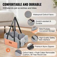 Center Console Dog Car Seat Dog Booster Car Seat For Small Dog 8 Lbs