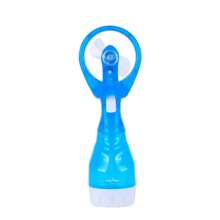 Compact Handheld Battery-Operated Personal Water Spray Fan - Available In Blue Or Pink - Ideal For Outdoor Activities, Travel, And Hot Weather Relief