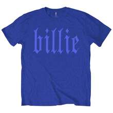Billie Eilish Billie 5 Logo T Shirt - Blue - View 4