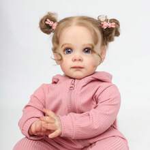 Ziyiui 22 Inches - 55 Cm Newborn Baby Girl Dolls Vinyl Baby Doll Cotton Body Reborn Baby Dolls Looks Like A Real Doll ,Perfect Birthday Holiday Gift For Kids 3+, Suitable For Play, Collection And Home Decor, Role Play Early Education Responsibility Training,Girls Toys,Baby Dolls, - 混合 - 查看 7