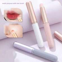 High Quality Lipstick Brush With Cap For Lip Makeup Beginners Easy To Clean And Reusabl