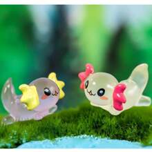 2件/3件/4件/5件/6件/9件/18件/27件/36件发光六角龙微型摆件，桌面装饰，鱼缸苔藓造景装饰，树脂工艺品，桌面小摆件，迷你场景摆件