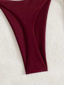 2件套极简性感吊带豹纹女式比基尼泳装